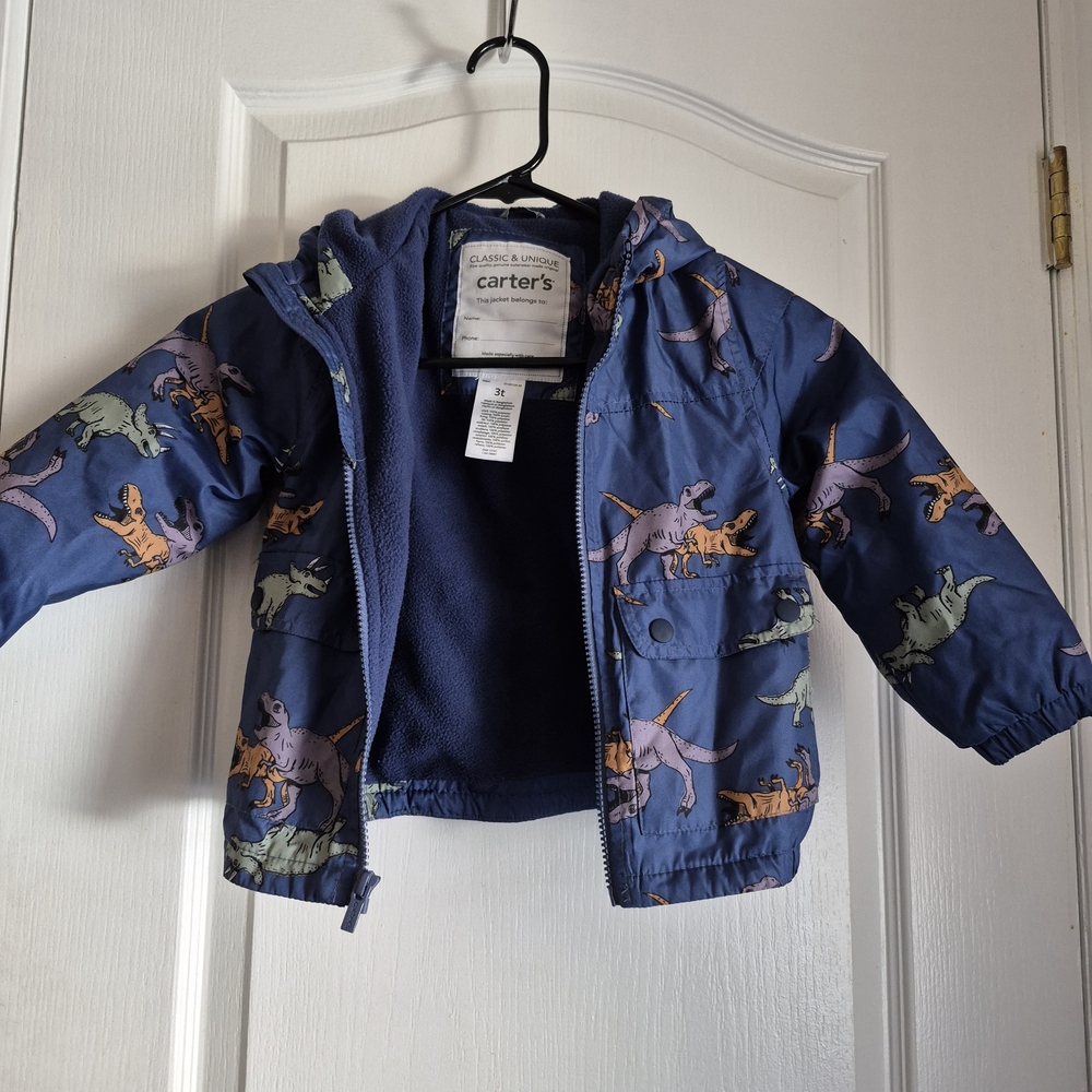Carter's Navy Dinosaur Print  Jacket